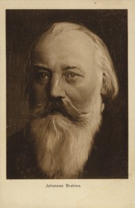 Johannes Brahms, compositor e pianista alemão (1833-1897) de German School