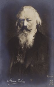 Johannes Brahms, compositor e pianista alemão (1833-1897) de German School