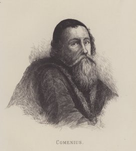 John Amos Comenius, filósofo checo, teólogo e militante da educação (litho) de German School