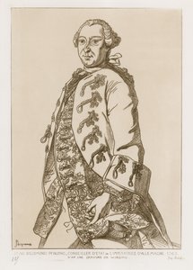 John Sigismund Pfinzing, conselheiro estadual da Imperatriz da Alemanha, 1763