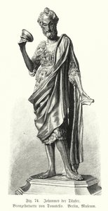 João Batista, estátua de bronze de Donatello (gravura) de German School