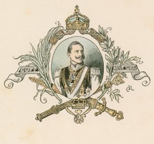 Kaiser Wilhelm II, imperador alemão e rei da Prússia (1859-1941) de German School