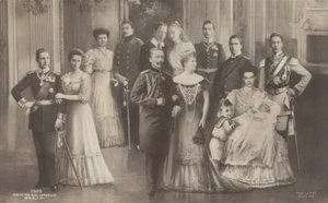 Kaiser Wilhelm II da Alemanha e sua família de German School