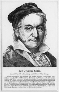 Karl Friedrich Gauss (gravura) de German School