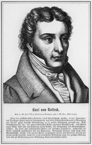 Karl von Rotteck (gravura) de German School