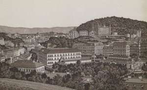 Carlsbad do lado norte (litho) de German School
