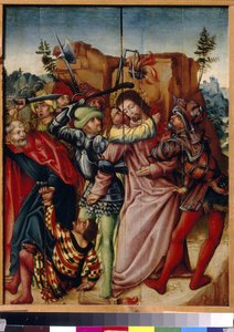 O beijo de Judas. Pintura por um mestre alemão, óleo sobre madeira, início do século XVI. Estado A. Pushkin Museum of Fine Arts, Moscovo. de German School