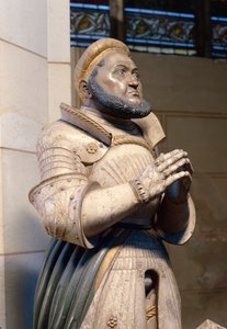 Lifesize Alabaster Estátua do Eleitor Frederico, o Sábio, na Igreja do Castelo, Wittenberg, c.1529-21 (alabastro)