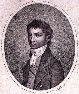 Louis van Beethoven (1712-73) gravado por Scheffner (mezzotint) de German School