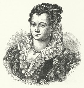 Lucrécia Borgia, Duquesa consorte de Ferrara, Modena e Reggio (gravura) de German School