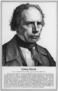 Ludwig Uhland (gravura) de German School