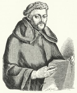 Luis de Leon, poeta lírico espanhol (gravura) de German School