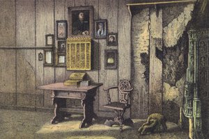 Luthers Room at the Wartburg (chromolitho) de German School