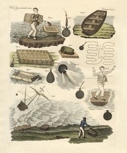 Os barcos perdidos e encalhados de Manby vêm para salvar (gravação colorida) de German School
