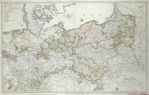 Mapa dos estados prussianos em 1799 (impressão)