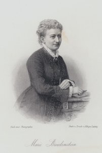 Marie Breidenstein, pianista, cantora e professora de canto alemã (gravura) de German School