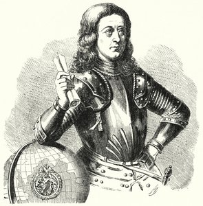 Martin Behaim, explorador e cartógrafo alemão (gravura) de German School