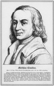 Matthias Claudius (gravura) de German School