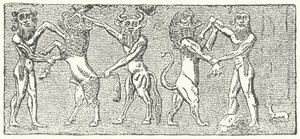 Encontro de Enkidu e Gilgamesh de German School