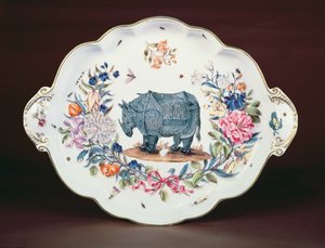 Meissen representa a peça central do serviço Northumberland, c.1745 (porcelana)