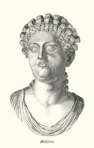 Messalina, terceira esposa do Imperador Romano Cláudio (gravura) de German School