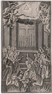 Messe no templo. (Gravura de German School