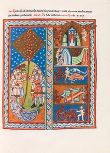 Miniatura de Liber Scivias por Hildegard de Bingen, c. 1175 (facsimile) de German School