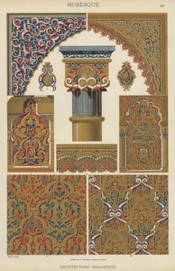 Ornamentos Morescos, Arquitectónicos (cor litho) de German School