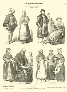 Trajes noruegueses e dinamarqueses, início do século XVII de German School