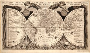 Um novo mundo, de "mesa Rodolphine" por Johannes Kepler, 1627-1630 de German School