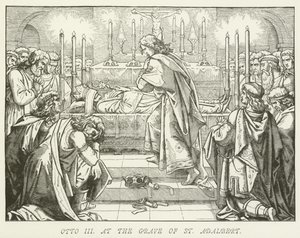 Otto III no túmulo de St Adalbert
