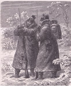 Outpost in the snow, Cassells History of the War between France and Germany publicado por Cassell and Company Limited, c.1890 (litho) de German School