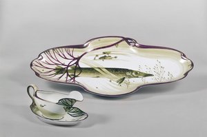 Parte de um serviço de jantar de porcelana, por H. Gradl e L. Levallois, Nymphenburg, 1904-6 (porcelana)