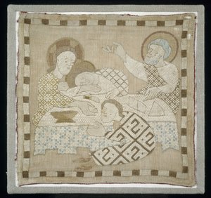 Parte de um Antependium representando a Última Ceia, 1300-10 de German School
