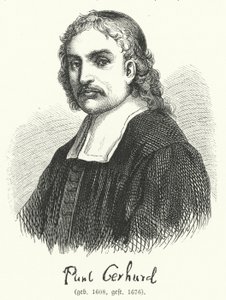 Paul Gerhardt, teólogo luterano alemão e hinodista (gravura) de German School