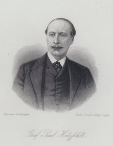 Paul von Hatzfeldt, diplomata e político alemão (gravura) de German School