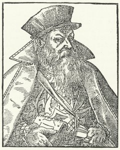 Philipp Nicodemus Frischlin, dramaturgo alemão (gravura) de German School