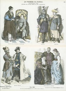 Trajes poloneses e russos, séculos XV e XVI de German School