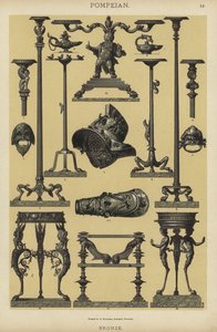 Pompeiano, Bronze (cor litho) de German School