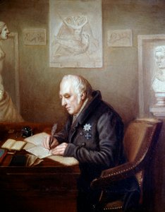 Retrato de Alexander Von Humboldt no seu escritório de German School