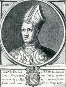 Retrato do Antipapa João XXIII (gravura) de German School