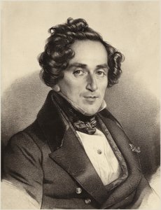 Retrato de Giacomo Meyerbeer de German School