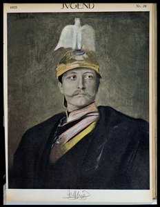 Retrato do Imperador Wilhelm II (1859-1941) de Jugend, 1905 de German School
