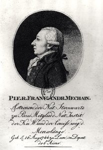 Retrato de Pierre Mechain (1744-1804) de German School