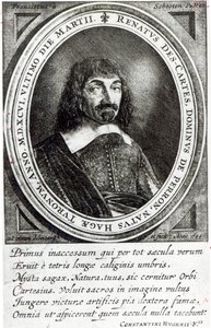 Retrato de René Descartes, 1644 de German School