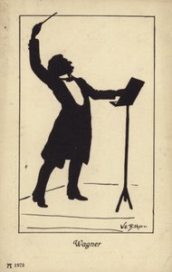 Retrato de Richard Wagner de German School