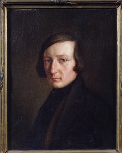 Retrato do autor Heinrich Heine de German School