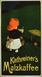 Propaganda de cartaz para Kathreiners Malt Coffee