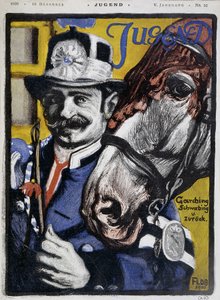 Postilllon: cocheiro e seu cavalo - em "Jugend de German School