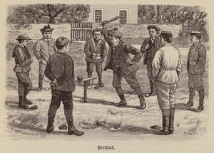 Prellball (gravura) de German School